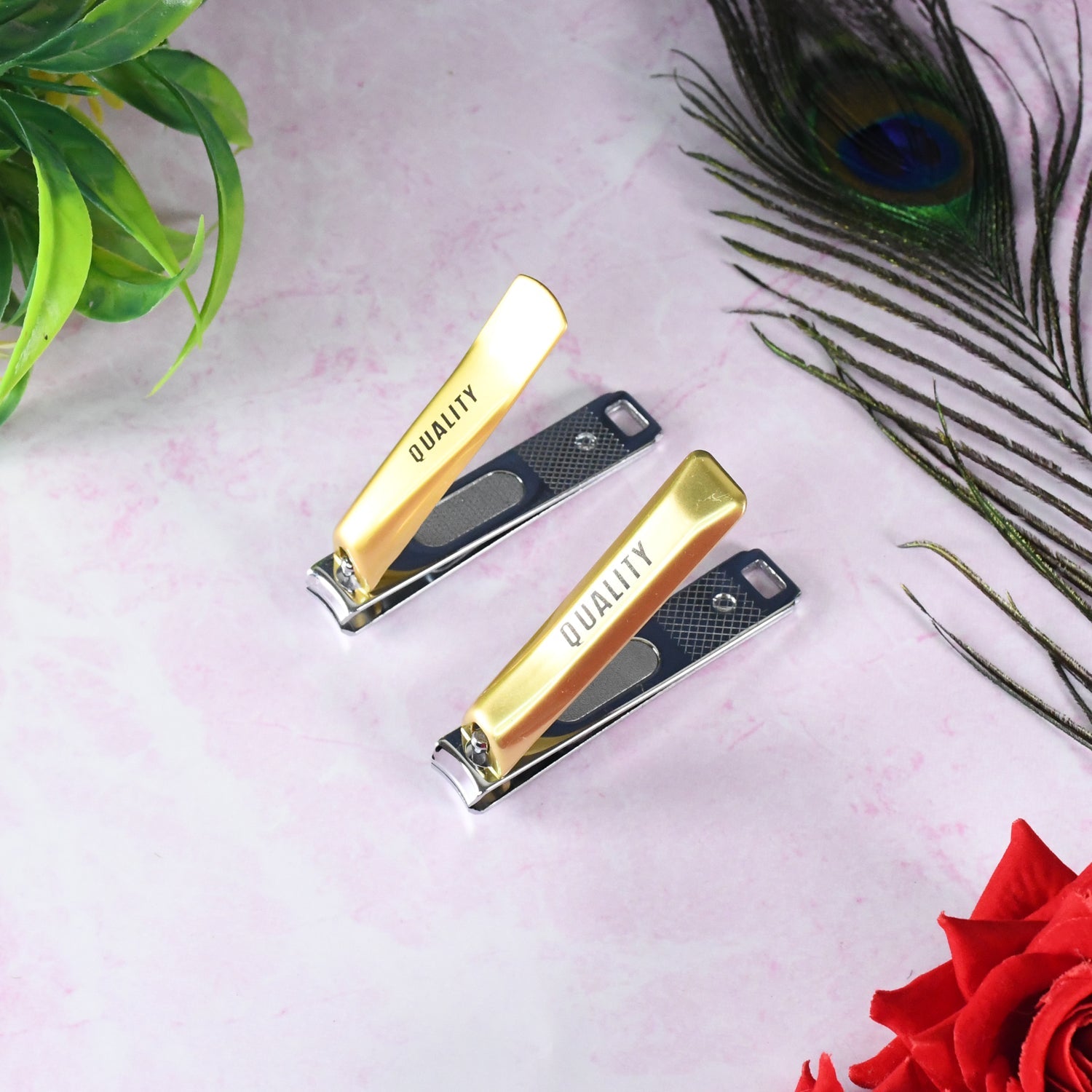 Stainless Steel Folding Portable Large Nail Clippers with Nail File (1 Pc / Mix Design) Stainless Steel Folding Portable Large Nail Clippers with Nail File (1 Pc / Mix Design)